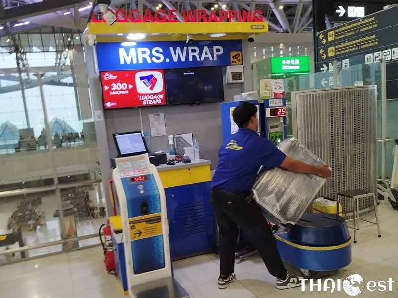 Baggage Wrapping Service at Bangkok Airport (BKK) Baggage Wrapping Service at Bangkok Airport (BKK)