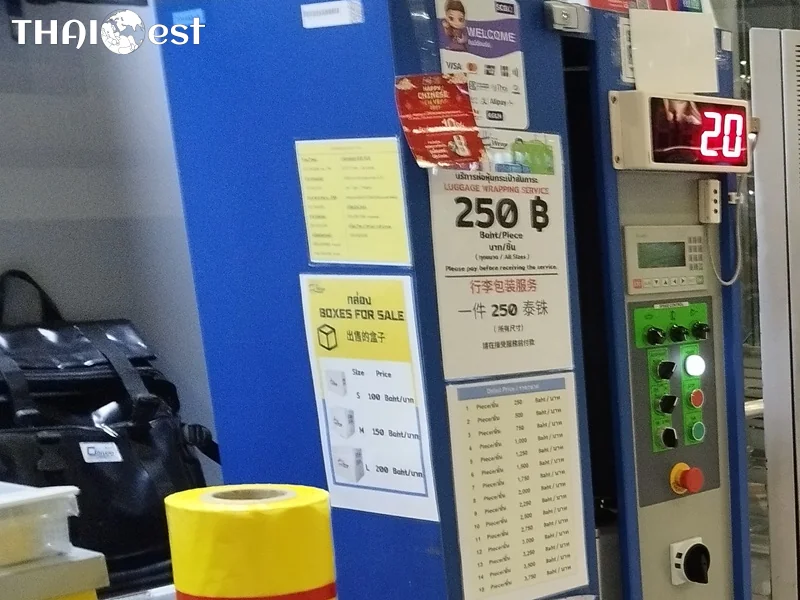 Bangkok Airport baggage wrapping price