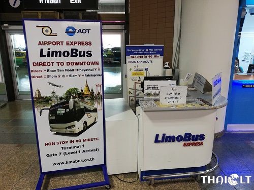 Bangkok Airport Shuttle Bus to City Center - Limobus DMK Airport Counter