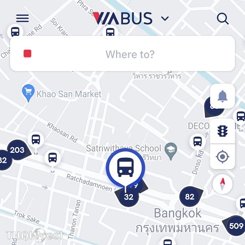 Bangkok Bus Map on ViaBus